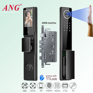 HD màn hình Nhận dạng khuôn mặt vân tay khóa cửa ttlock Wifi Cat mắt máy ảnh mật khẩu Palm tĩnh mạch ổ khóa điện tử - Product Image 2