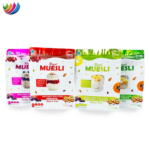 Pochette <span class=keywords><strong>d</strong></span>'emballage de fruits séchés, 50 pièces, bloc à fermeture éclair personnalisé, fruits noix <span class=keywords><strong>d</strong></span>'<span class=keywords><strong>avoine</strong></span>, petit <span class=keywords><strong>d</strong></span>éjeuner, qualité alimentaire saine, 500g - Product Image 2