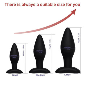 Miglior Set di Plug Anali in Silicone 3 Pezzi per Principianti e Gioco Anale Avanzato, Giocattoli Sessuali all'Ingrosso con Massaggiatore Prostatico per Appassionati di Plug Anali - Product Image 4