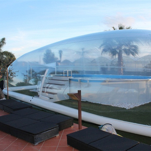Couverture de piscine gonflable, bâche en pvc, transparente, pour l'extérieur, imperméable, couverture pour l'hiver - Product Image 1