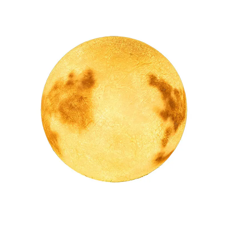 Boyalı gezegen lamba fiberglas açık ay lambası güneş Led Motif ışıkları noel