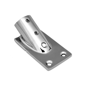 Stainless Steel 316 Marine Rectangular Railing Base 30 Degree 1 Inch(25mm) Tube Handrail Fitting Stanchion <b>Yacht</b> Boat Hardware B - Product Image 6