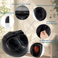 Appareil de massage des pieds et des jambes tendance, à compression d'air électrique, chauffant, avec vibration Shiatsu, pour pieds et mollets