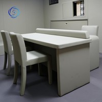 Ensemble complet de protection anti-collision en mousse nano stabilisée et aérée pour table, chaise, lit et toilettes, idéal pour les salles d'inspection.
