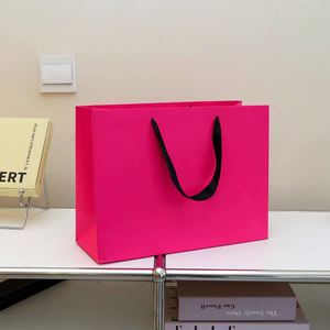 Sac de courses en papier kraft personnalisé classique, résistant, avec fond renforcé, fermeture magnétique longue, laminé, écologique, imprimé à l'écran - Product Image 3