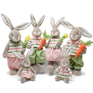 Fábrica personalizada día de Pascua fiesta primavera interior conejito grande pareja decoración vacaciones regalos felpa encantadores conejos de Pascua para el hogar - Product Image 1