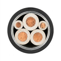 Câble d'alimentation souple BTLY 3+2 conducteurs, isolé minéral, en cuivre, ignifuge, norme IEC pour la protection incendie