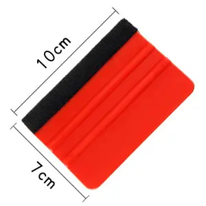 Felt Edge Squeegee 4 Inch Car Vinyl Wrap Tool Squeegee Scraper Straight Scraper Tool For Car Vinyl Wrap Window Tinting Film