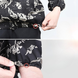Pomelo New Black Camouflage Beekeeping Clothes Foldable Protective Veil Jacket Double Zippered Beekeeper <b>Suit</b> Hat Equipment - Product Image 6