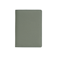 Portefeuille fin minimaliste en cuir véritable avec logo couleur personnalisé, blocage RFID, poche avant, porte-cartes de crédit, sans fermeture