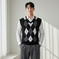 Gilet pull multifonctionnel confortable 2026 – Pull tendance pour homme avec design contrasté et blocs de couleur