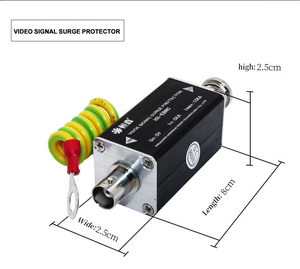 ตัวป้องกันไฟกระชากสัญญาณวิดีโอ อลูมิเนียม HX-HDV40A AHD/TVI/CVI BNC Coax Monitor 5KA 10KA ตอบสนอง 1ns - Product Image 3