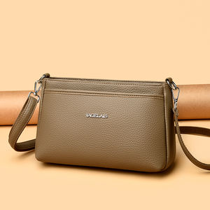 Nouveau Sac Messager 2026 à Motif Géométrique Vintage en PU. La doublure est en polyester.3798 - Product Image 4