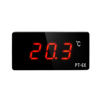 Termómetro Digital Integrado RINGDER PT-6X con Sensor NTC de Amplio Rango de Potencia para Cortina de Aire, Congelador y Gabinete Calefactado