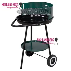 16 Inch Ronde Eenvoudige Bbq Grill Gemakkelijk Monteren Houtskool Bbq Grill