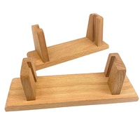 Base en bois pour cartes postales, support de bureau en bois