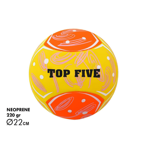 Pelota de playa de neopreno Top Five de 22 cm y 220 gr para niños y adultos - Product Image 3