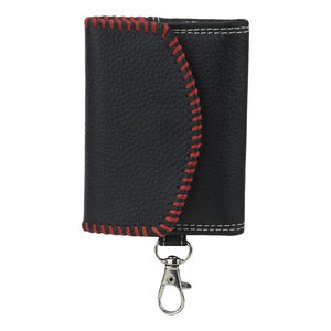 กระเป๋าใส่กุญแจหนังคลาสสิกพร้อมห่วงคล้องแบบเปิดปิด ดีไซน์สั้น กระเป๋าใส่กุญแจทรงบางสำหรับใช้ในชีวิตประจำวัน สไตล์วินเทจ - Product Image 6