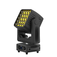 25 Stück 15W RGBW 4-in-1 LED Moving Head Light Bühnen-Dual-Oszillierende Matrix-Strahlbeleuchtung DJ Disco Club Party Wash Moving Head Light