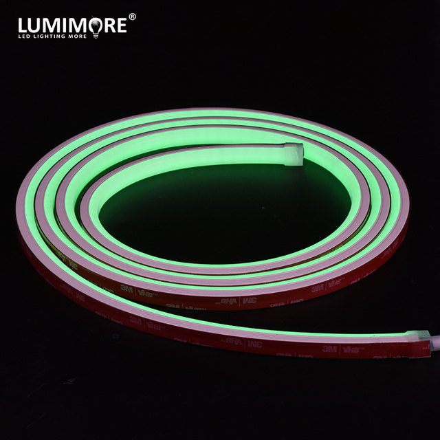 Vertically Bending Top Mini 1010 Static Tunable White RGB LED IP67 Waterproof Landscape UV Resistant Neon Flex Strip Lights