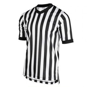 Custom scheidsrechtershirts voor heren & dames, sublimatie basketbal shirt met strepen, scheidsrechtertenue - Product Image 6