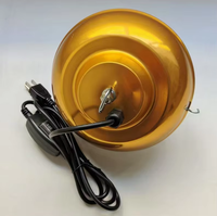 Abat-jour en aluminium pour lampe de couvaison avec grille de protection en fil métallique - Bouclier dissipateur de chaleur pour lampes chauffantes de poulailler