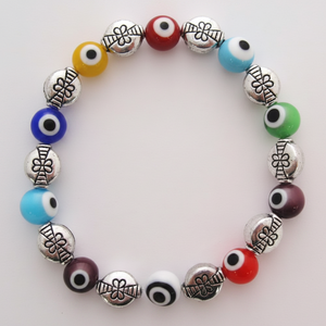 Mode perlée pour bracelet avec mauvais yeux Design fait à la main en verre mauvais yeux accessoire - Product Image 2