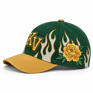 Gorras de Béisbol al por Mayor con Visera Curva Ajustable, Gorra de Béisbol de Dos Tonos con Logotipo Bordado, Patrón Personalizado, Gorra de Béisbol de 5/6 Paneles - Product Image 3