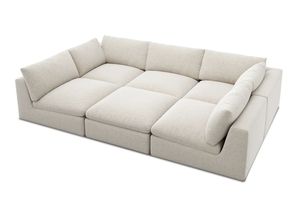 Ghế sofa chữ L hiện đại, đơn giản, có chức năng ngả lưng và làm mát, phù hợp cho phòng khách biệt thự và trường học, lắp ráp dễ dàng. - Product Image 2