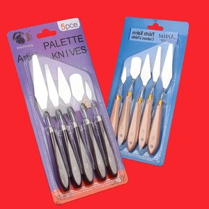 Ensemble de couteaux de peinture pour artistes – Couteaux à palette en acier inoxydable, outils de mélange et de raclage – pour huile, acrylique, gouache, aquarelle, etc. - Product Image 5