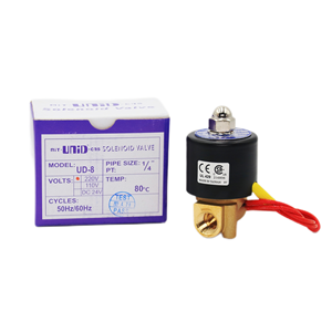 MIT-UNID-CNS thương hiệu UD-8 1/4 inch 2 cách thường đóng van điện từ 220V AC hành động trực tiếp không khí nước chân không van điện từ - Product Image 4