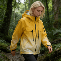 Chaqueta Impermeable Unisex de Alta Calidad con Revestimiento, Talla XL, Cambia de Color al Contacto con el Agua Impermeable, Resistente al Agua, Transpirable, Softshell 100% Poliéster