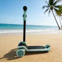 Trottinette pour enfants à hauteur réglable avec 3 roues LED