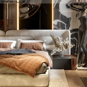 Mobili Gainsville mobili italiani moderni Custom King Size tessuto in legno set di camere <span class=keywords><strong>da</strong></span> <span class=keywords><strong>letto</strong></span> <span class=keywords><strong>letto</strong></span> di lusso per alberghi mobili - Product Image 2