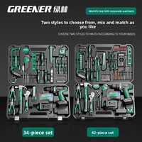 Ensemble d'outils Llin, boîte à outils complète en acier au chrome-vanadium, batterie lithium-ion pour les réparations polyvalentes, électriciens