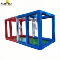 Grande cage gonflable extérieure pour drones, parcours d'obstacles de course, filet de protection robuste en PVC pour événements sportifs
