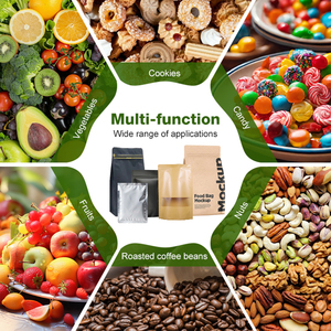 卸売価格上昇中 カスタムロゴ入り堆肥化可能再封可能ジップロック スナックサンドイッチ食品保存包装袋 - Product Image 4