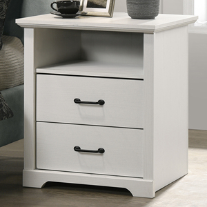 Elettra 22 In <b>White</b> 2 Drawer Nightstand <b>Bedside</b> Table With Usb Ports - Product Image 4