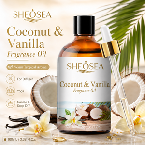 Oli Essenziali al Profumo di Cocco e Vaniglia per Aromaterapia, Ideali per Diffusori Domestici - Product Image 2