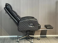 Chaise de bureau ergonomique inclinable moderne pour PDG et dirigeants, chaise d'ordinateur en cuir pour cadres
