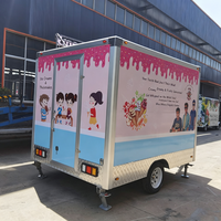 Camions de nourriture mobiles en tôle galvanisée certifiée DOT, longueur 280 cm, pour la vente de chocolat et autres aliments, remorque alimentaire