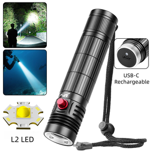 Siêu Sáng Dài Rang 1000lm IP68 Không Thấm Nước Dưới Nước 50M USB-C Có Thể Sạc Lại Scuba Lặn Đèn Pin Với SOS Chế Độ - Product Image 6