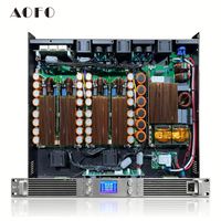 Amplificador de 4 Canales Clase D AOFO PA4.160, 1600W, Audio de Alta Resolución, Construcción de Aluminio, Conectividad XLR, de Pie
