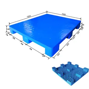 Light Duty Euro 9 Feet Flat Surface Plastic Pallet 1200*1000*140mm