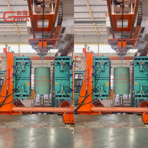Machine de fabrication de fûts en plastique de 200 <span class=keywords><strong>litres</strong></span>, machine de soufflage de fûts ouverts de 220 <span class=keywords><strong>litres</strong></span> (55 gallons) - Product Image 1