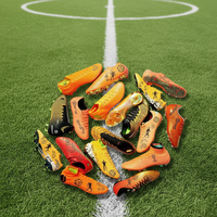 Chaussures de football HUAMAK en gros, marque privée, crampons FG pour hommes, commande en gros, chaussures de sport d'entraînement, logo personnalisé disponible