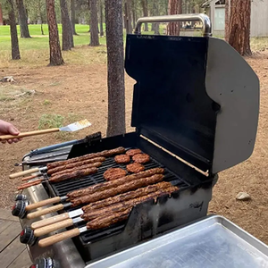 6 uds brochetas de <span class=keywords><strong>barbacoa</strong></span> portátiles de acero inoxidable Parrilla de <span class=keywords><strong>barbacoa</strong></span> de madera brocheta de kebab, <span class=keywords><strong>kit</strong></span> de cuchillos de <span class=keywords><strong>barbacoa</strong></span> <span class=keywords><strong>profesional</strong></span> antiadherente 6 - Product Image 6