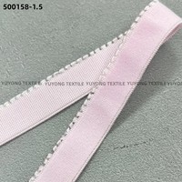 YUYONG 500158-1.5 Sangle élastique en nylon antidérapante à bordure pelucheuse en forme de Grande Muraille, largeur personnalisable, vente chaude