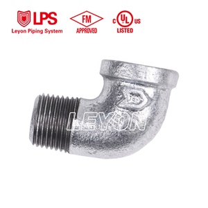 Système de protection incendie Leyon FM UL, Tuyaux de lutte contre l'incendie, Système de sprinklers, Raccord de tuyau en fonte malléable galvanisé, Coude de rue - Product Image 2