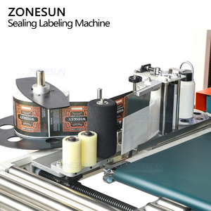 เครื่องปิดผนึกกล่องอัตโนมัติ ZONESUN ZS-FKC4650S แบบติดเทปกาวด้านบนและด้านล่าง สำหรับกล่องกระดาษแข็ง พร้อมระบบติดฉลาก - Product Image 5